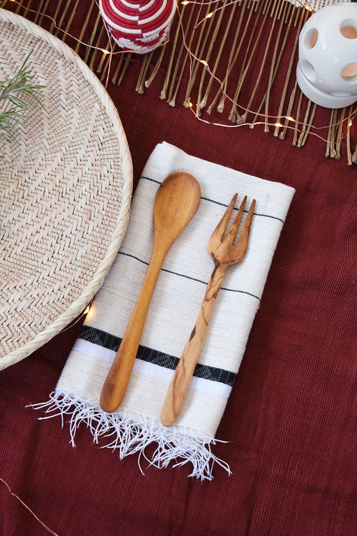 Wild Olive Wood Fork & Spoon Set - Culture Kraze Marketplace.com