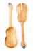 Wild Olive Wood Guitar Salad Server Set with Bone Handles - Culture Kraze Marketplace.com