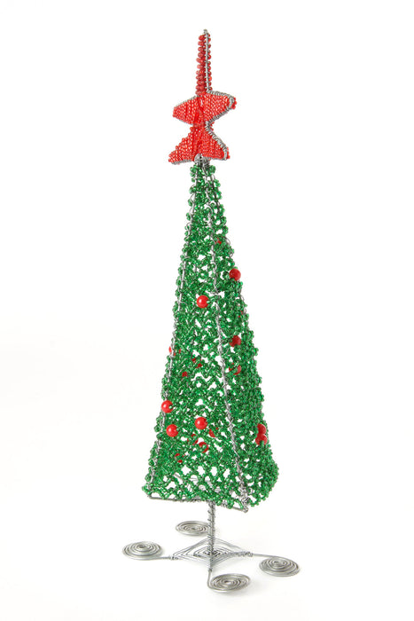 Beaded Wire Christmas Tree Sculptures - Culture Kraze Marketplace.com