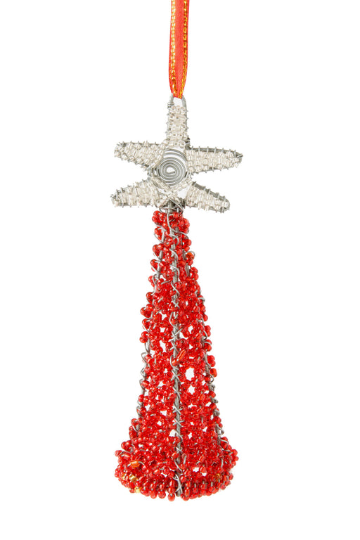 Red Beaded Krismasi Christmas Tree Ornament - Culture Kraze Marketplace.com