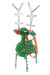 Green Beaded Wire Holiday Reindeer Ornament - Culture Kraze Marketplace.com