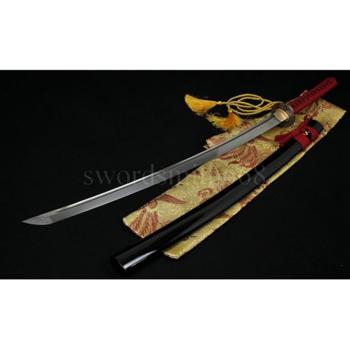 Dragonfly Koshirae Damascus Steel Oil Quenched Full Tang Blade Japanese KATANA Samurai Sword - Culture Kraze Marketplace.com