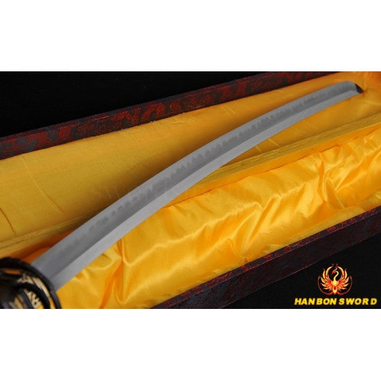 Hand Forged Full Tang Blade Clay Tempered HAZUYA Polished Japanese KATANA Samurai Sword - Culture Kraze Marketplace.com