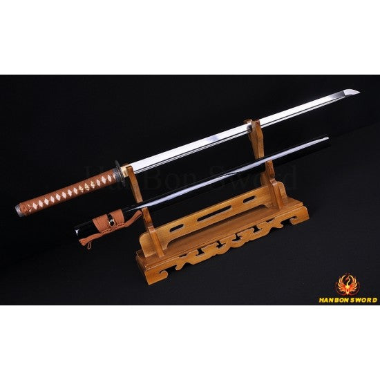 Handmade Ninjato Sword Damascus Steel Full Tang Blade - Culture Kraze Marketplace.com