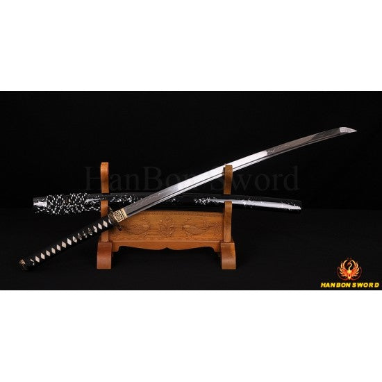 DRAGON KOSHIRAE CLAY TEMPERED FULL TANG BLADE HAND MADE JAPANESE KATANA SAMURAI SWORD