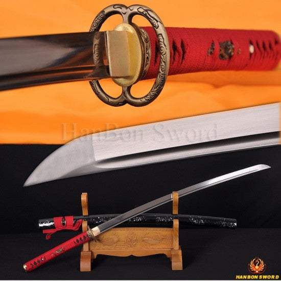 Japanese Dragon Musashi KATANA Sword Damascus steel full tang blade - Culture Kraze Marketplace.com
