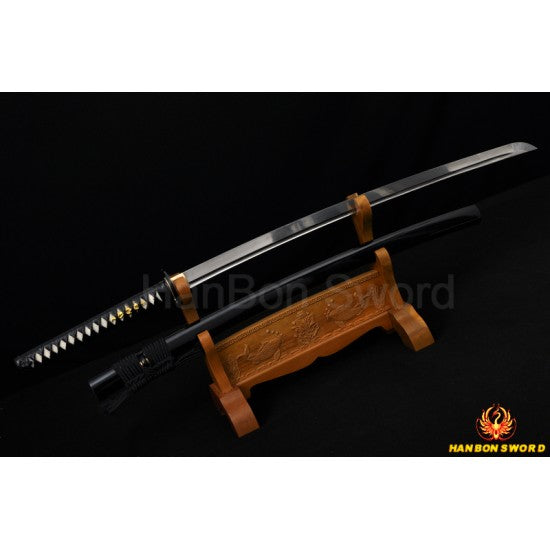 Hand made Japanese Musashi KATANA sword Damascus steel full tang blade - Culture Kraze Marketplace.com