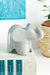 Large Dove Gray Soapstone Cherub Elephant - Culture Kraze Marketplace.com