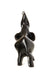 Small Black Soapstone Trumpeting Elephant - Culture Kraze Marketplace.com