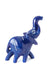 Small Blue Soapstone Trumpeting Elephant - Culture Kraze Marketplace.com