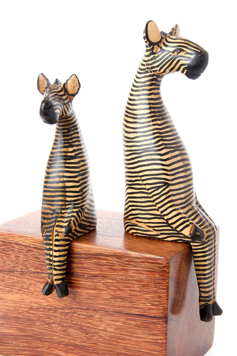 Kenyan Jacaranda Ledge Lounger Zebras - Culture Kraze Marketplace.com