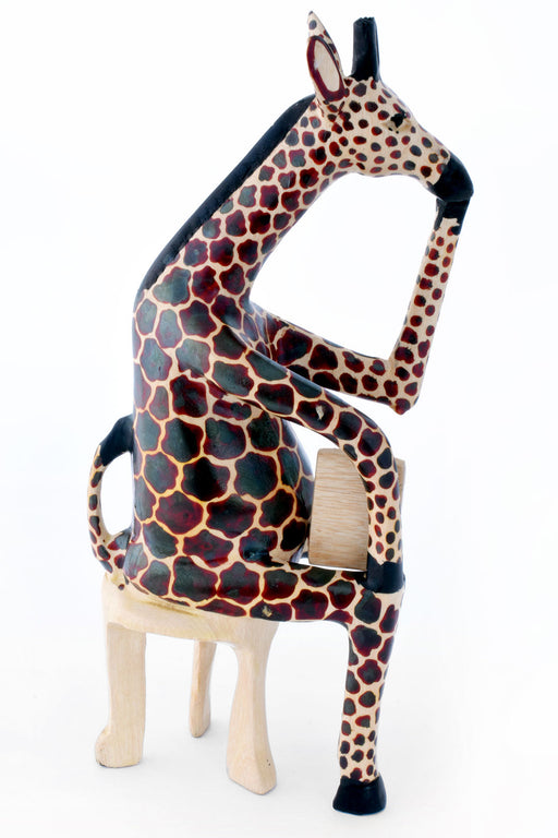 Sitting Giraffe Teacher Sculpture - Culture Kraze Marketplace.com