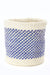 Set of Two Blue and Cream Twill Sisal Nesting Baskets - Culture Kraze Marketplace.com