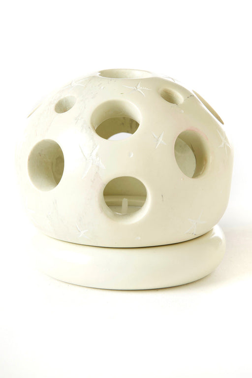 Undugu Society Celestial Tealight Candle Holder in Natural White - Culture Kraze Marketplace.com
