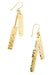 Kenyan Hammered Brass Equilibrium Earrings - Culture Kraze Marketplace.com
