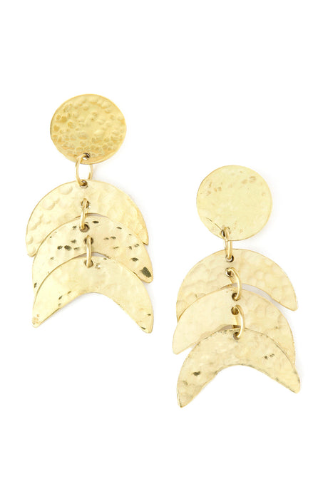 Kenyan Hammered Brass Falcon Earrings - Culture Kraze Marketplace.com
