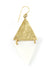 Kenyan Art Deco Bone and Brass Diamond Earrings - Culture Kraze Marketplace.com