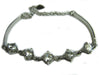 Sterling Bracelet w/ Round Clear Crystals - Culture Kraze Marketplace.com