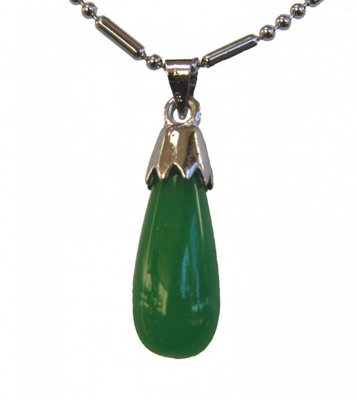 Drop-Shaped Jade Pendant Necklace - Culture Kraze Marketplace.com