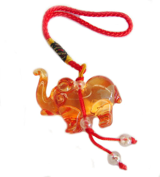 Orange Liuli Elephant Charm - Culture Kraze Marketplace.com