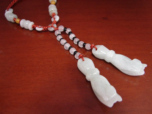 Buddha White Jade Hand Necklace - Culture Kraze Marketplace.com