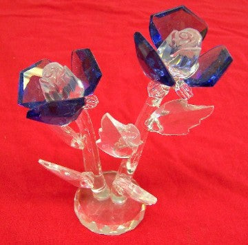 Double Blue Crystal Flowers - Culture Kraze Marketplace.com