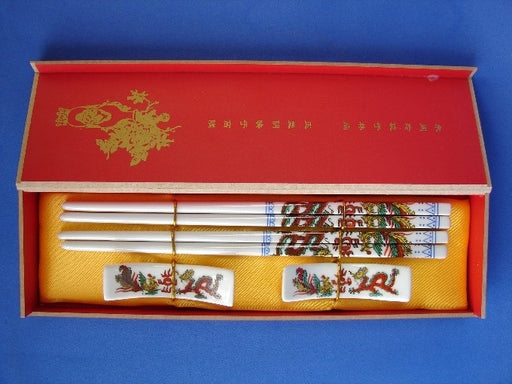 Chinese Dragon Porcelain Chopsticks - Culture Kraze Marketplace.com