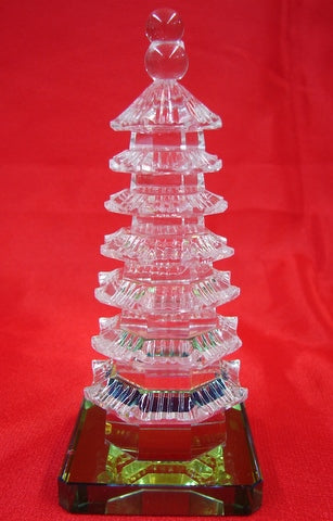 Chinese Feng Shui 7 Layer Crystal Pagodas-big - Culture Kraze Marketplace.com