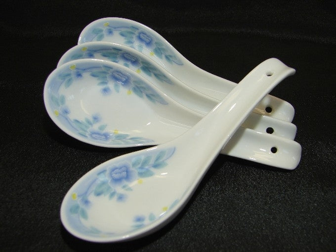 Blue Flower Porcelain Spoons - Culture Kraze Marketplace.com