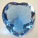 Heart Shape Blue Crystal-#80 with metal stand - Culture Kraze Marketplace.com
