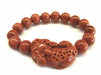 Red Goldstone Pi Yao Bracelet - Culture Kraze Marketplace.com