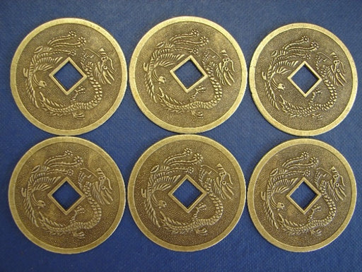6 of Dragon Phoenix Coins - Culture Kraze Marketplace.com