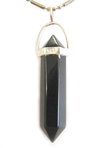 Black Tourmaline Pendant Necklace - Culture Kraze Marketplace.com