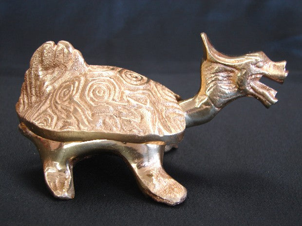 Brass Metal Dragon Turtle - Culture Kraze Marketplace.com