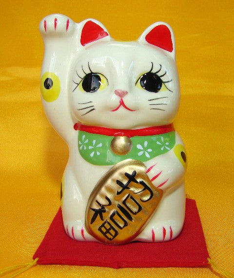 Lucky Cat with Right Hand Up - Culture Kraze Marketplace.com