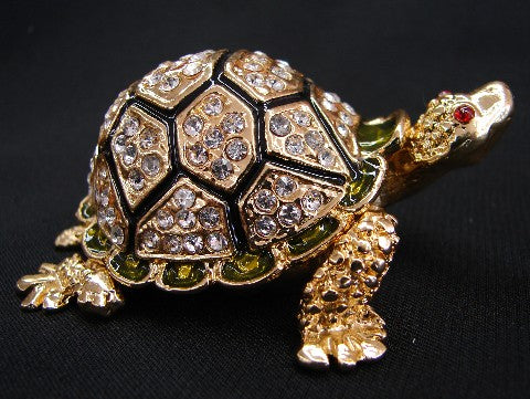 Bejeweled Big Metal Turtle - Culture Kraze Marketplace.com