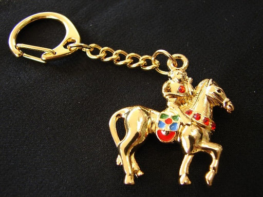 Bejeweled Monkey on Horse Talisman - Culture Kraze Marketplace.com
