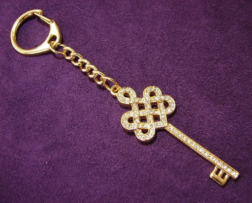 Bejeweled Mystic Knot with Key Keychain - Culture Kraze Marketplace.com