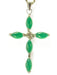 Jade Cross Pendant-add chain - Culture Kraze Marketplace.com
