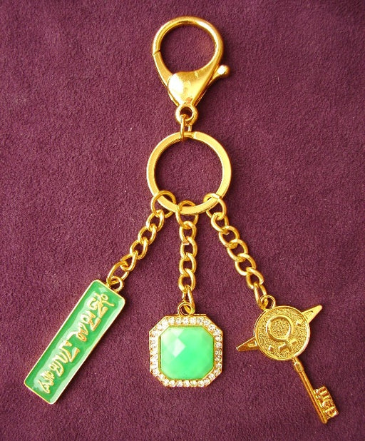 Green Gem Wednesday Talisman Keychain - Culture Kraze Marketplace.com