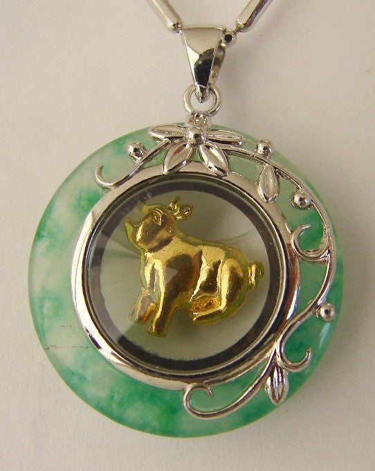 Golden Pig Pendant-small size without chain - Culture Kraze Marketplace.com