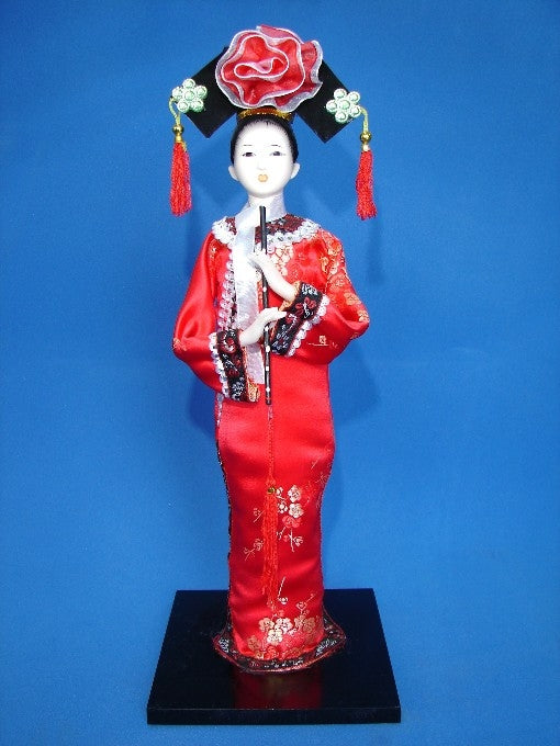 Oriental Traditional Collectible 12" Doll Lady with Flute - Culture Kraze Marketplace.com
