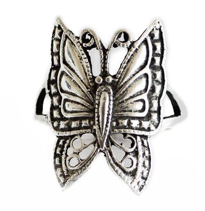 Silver Butterfly Ring for Ladies - Culture Kraze Marketplace.com
