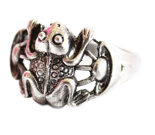 Silver Money Frog Ring - Culture Kraze Marketplace.com