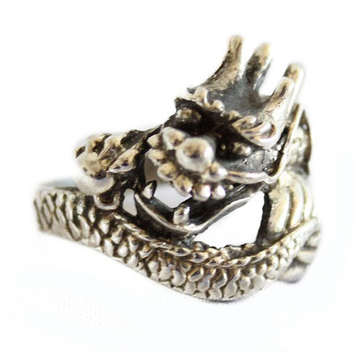 Silver Dragon Ring for Men - Culture Kraze Marketplace.com