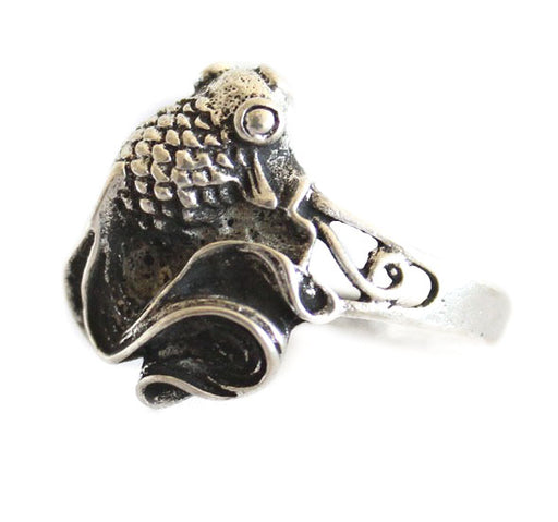 Silver Fish Ring- Size 7 - Culture Kraze Marketplace.com