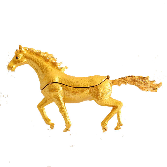 Bejeweled Golden Horse - Culture Kraze Marketplace.com