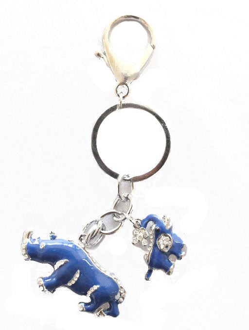 Blue Rhino and Elephant Amulet - Culture Kraze Marketplace.com