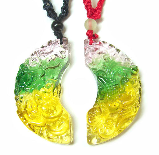 Liuli Dragon Phoenix Necklaces-Multi-color String Necklace - Culture Kraze Marketplace.com