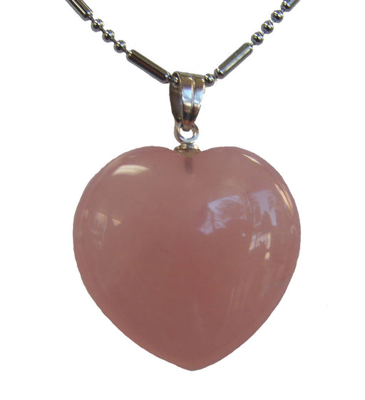 Heart Shape Rose Quartz Pendant-without chain - Culture Kraze Marketplace.com